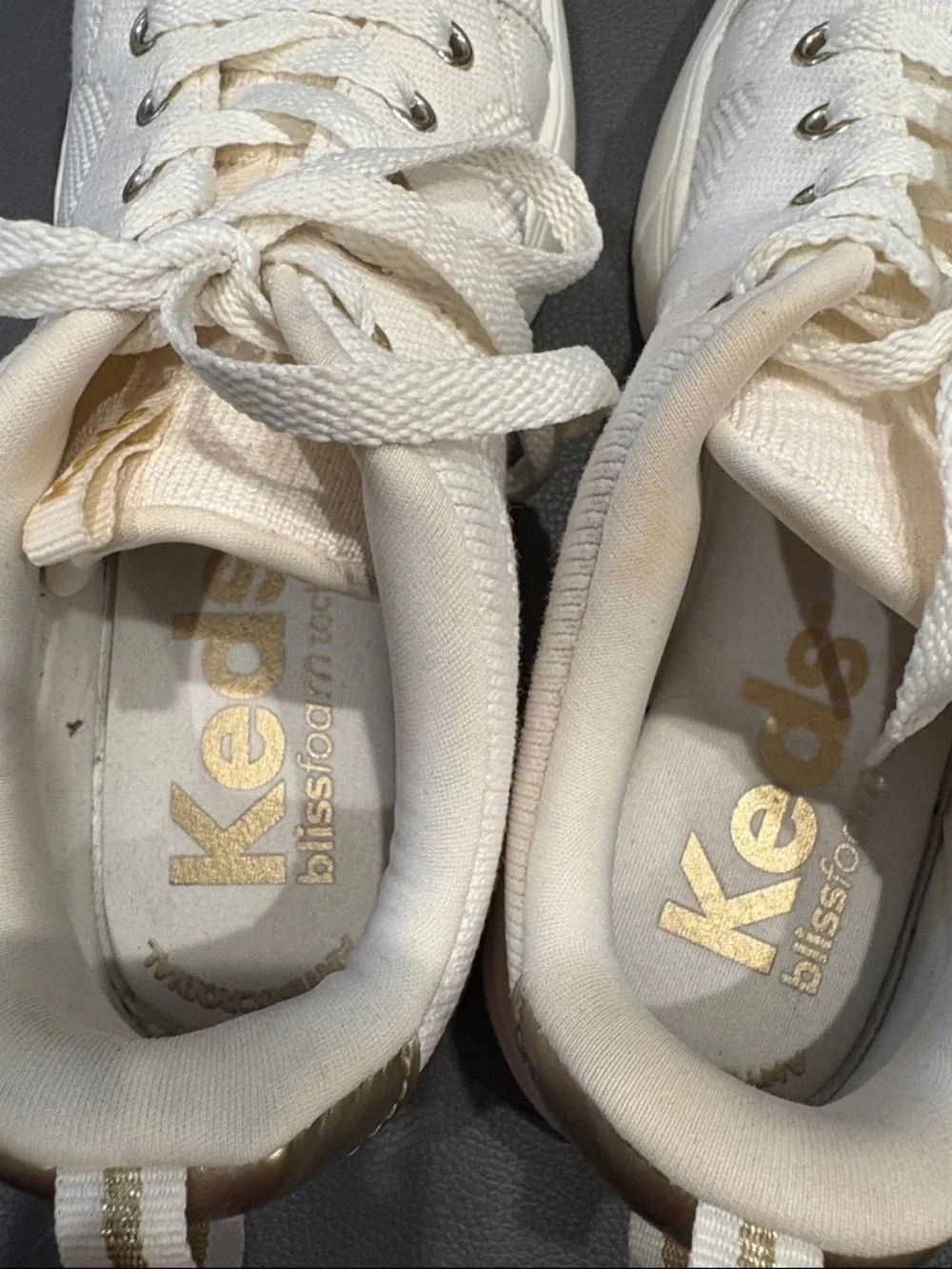 Keds Blisswalk Lace-Up Sneakers with Gold Accent - Picture 7 of 10